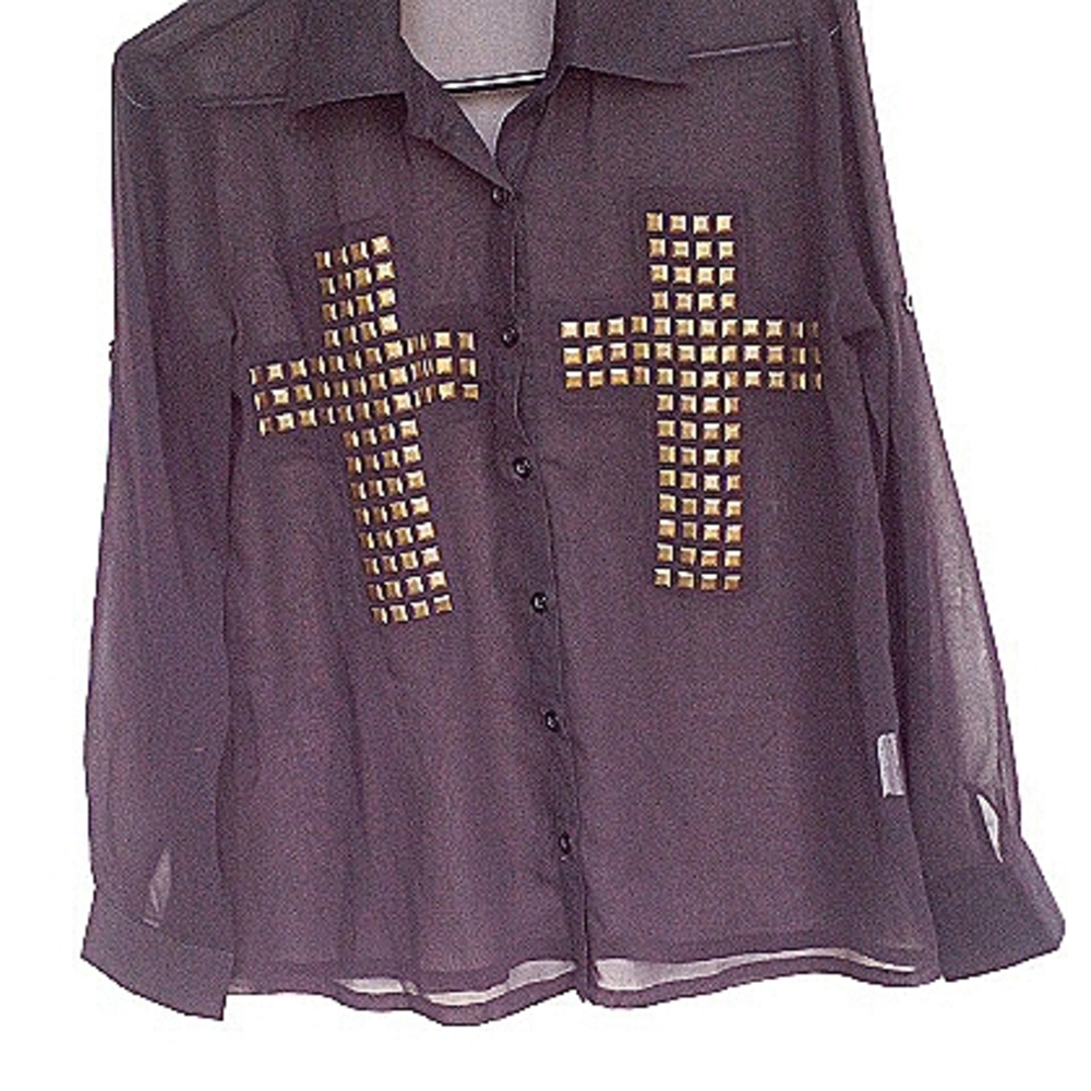 Unusual sheer blouse